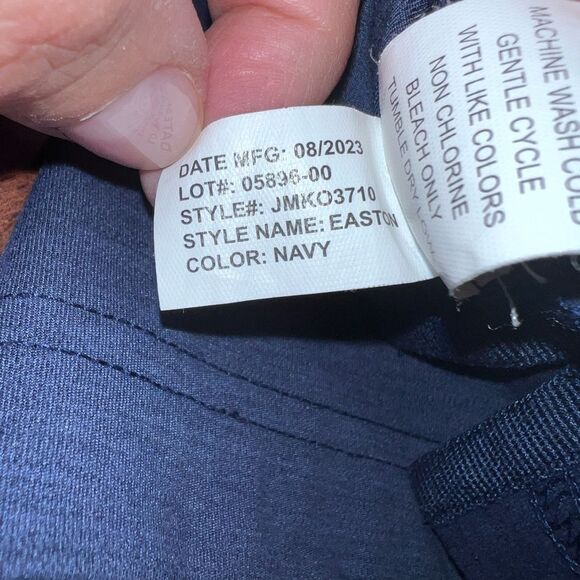 Johnnie-O Easton Prep-Formance Quarter Zip Pullover Blue Camo Collar Men’s M - Picture 10 of 11